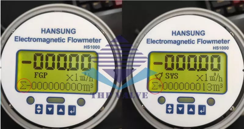 Mặt hiển thị đồng hồ đo nước điện tử Hansung Hàn Quốc