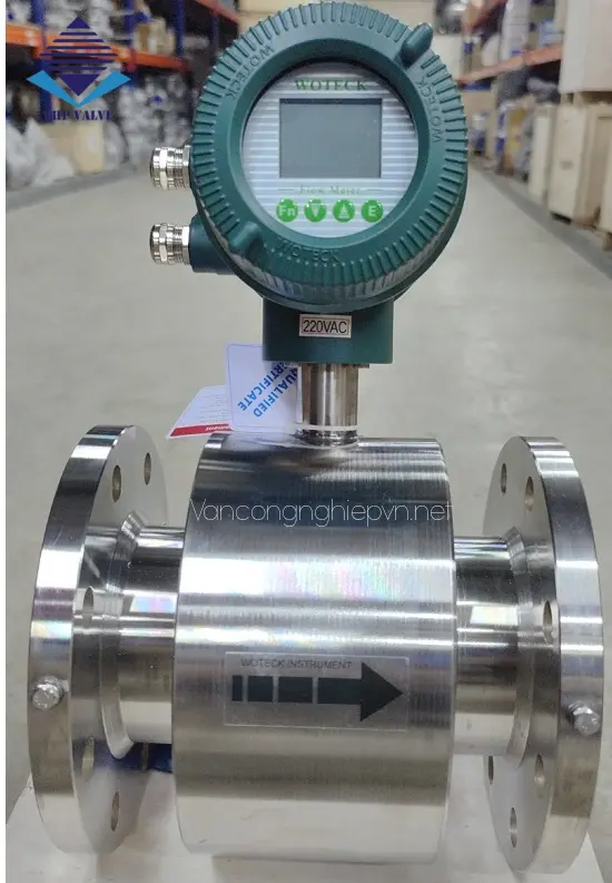 Đồng hồ đo nước điện tử inox Woteck Đài Loan